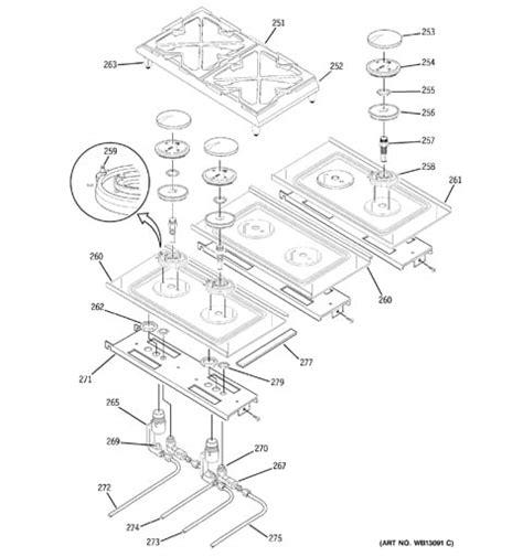 monogram gas range parts